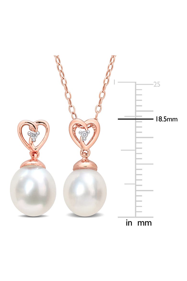South Sea Cultured Freshwater Pearl Pendant Necklace, Alternate, color, WHITE