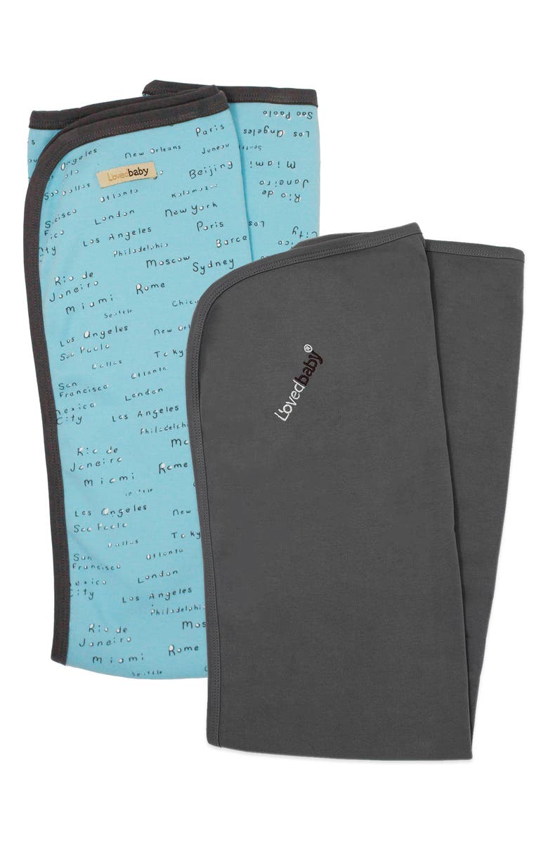 L'ovedbaby 2-Pack Organic Cotton Baby Blankets, Main, color,