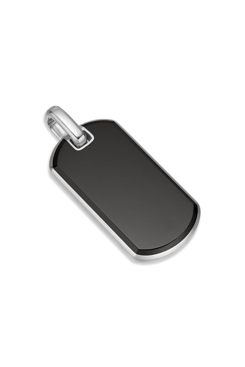 Men's Exotic Black Onyx Stone Tag, Alternate, color, BLACK ONYX