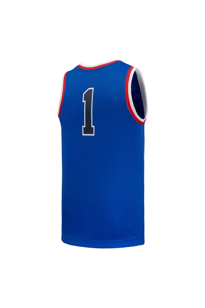 Men's Nike #1 Royal Gonzaga Bulldogs Replica Basketball Jersey, Alternate, color, Royal