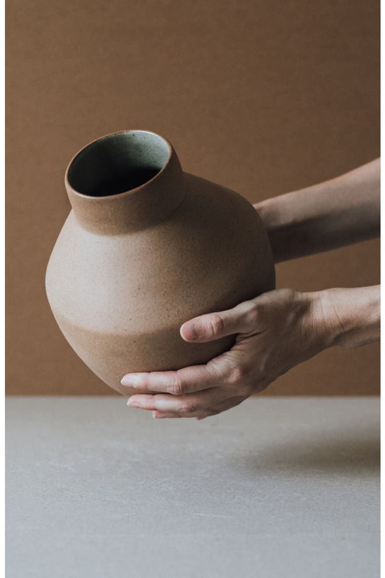 Egeo Vase, Alternate, color, Terracotta