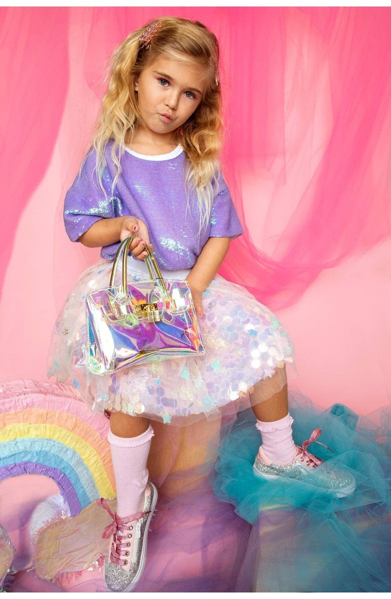 Lola + The Boys Paillette Stars Tutu, Alternate, color, Multicolor