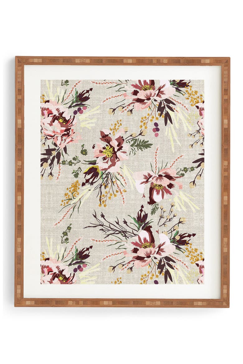 Wild Poppy Framed Wall Art, Main, color, PINK