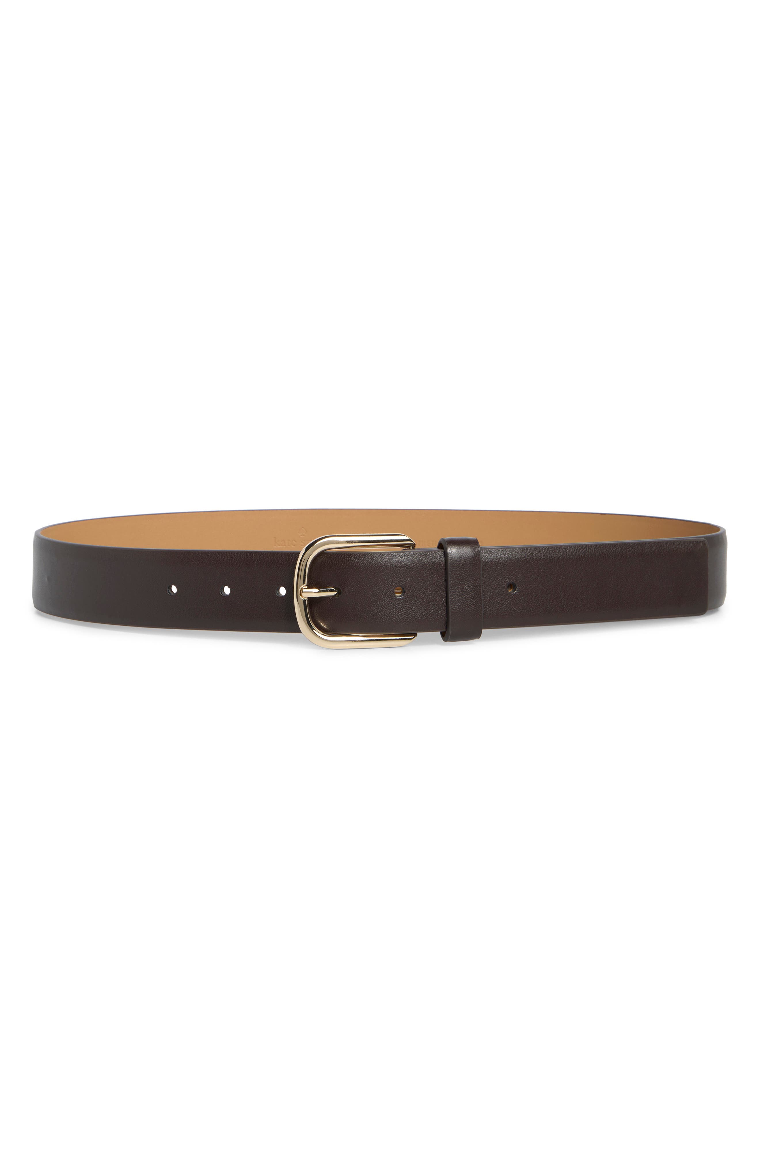 Kate Spade New York feather edge faux leather belt