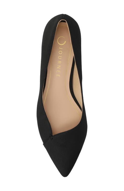 Journee Collection Carmin Pointed Toe Flat In Black