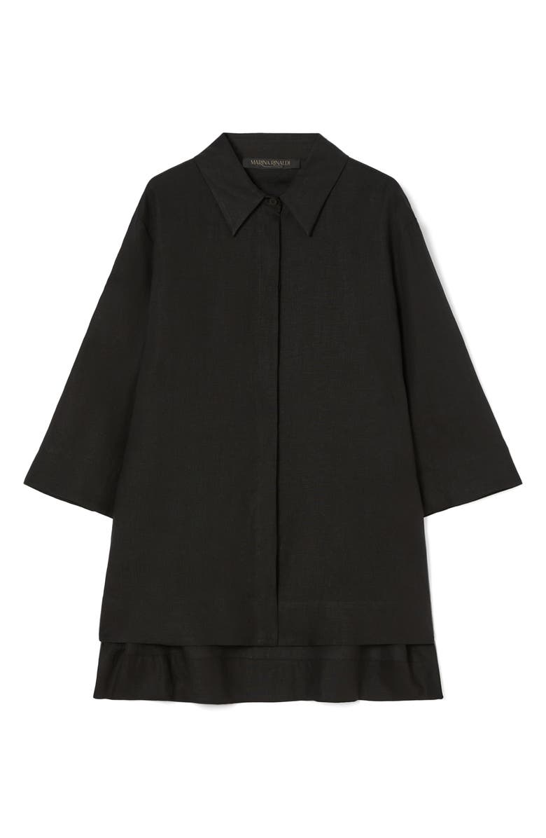 Marina Rinaldi Florida Linen Canvas Tunic, Alternate, color, 