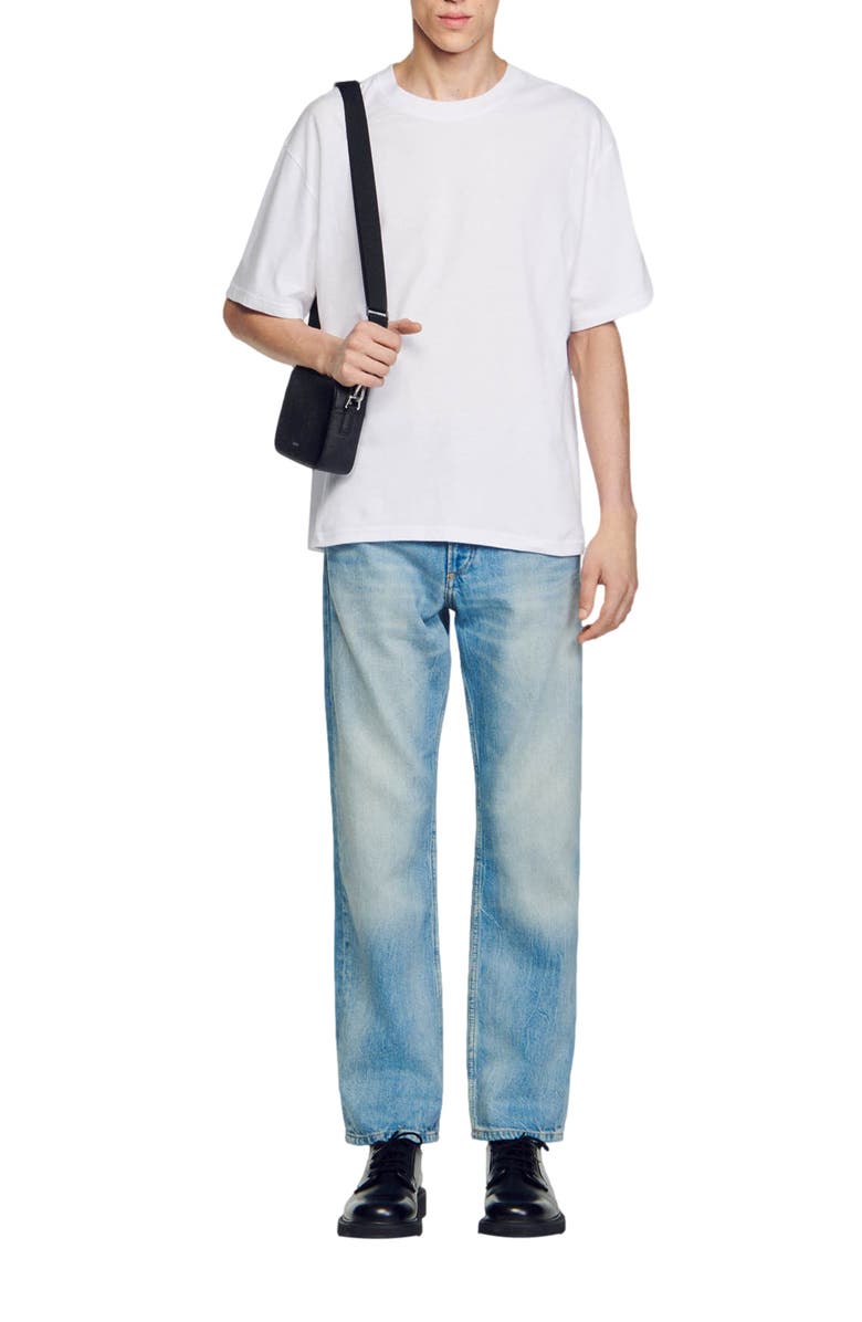 SANDRO Oversized T-shirt, Alternate, color, White
