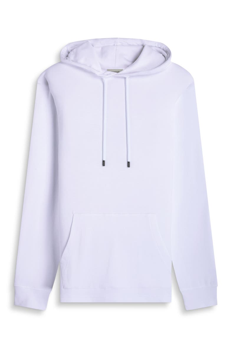 Bugatchi Slim Fit Hoodie, Alternate, color, White