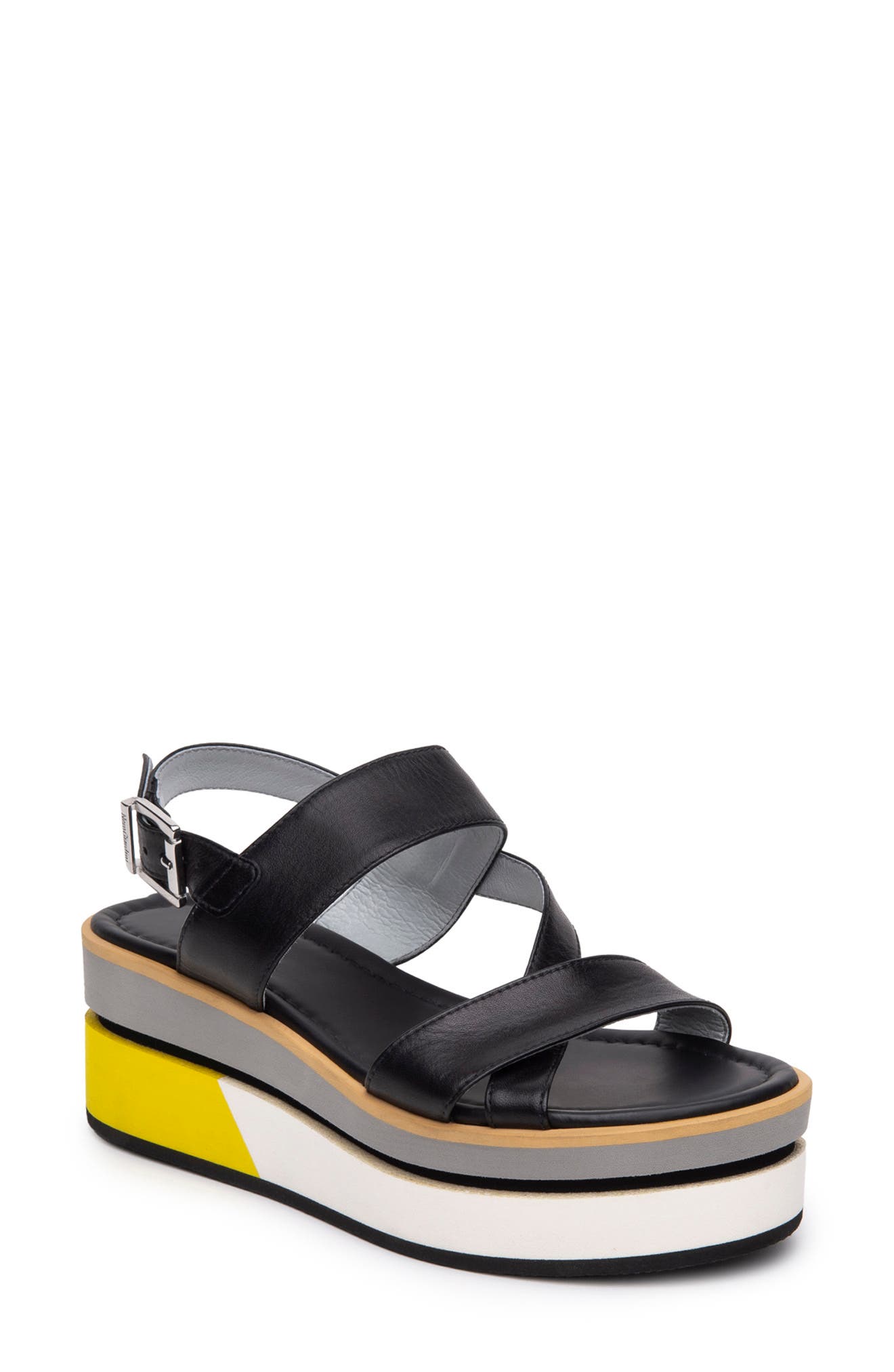 NeroGiardini Eva Platform Wedge Sandal, Main, color, 