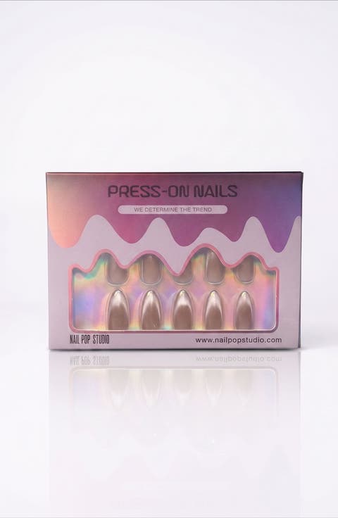 Knightshield Almond Press On Nails