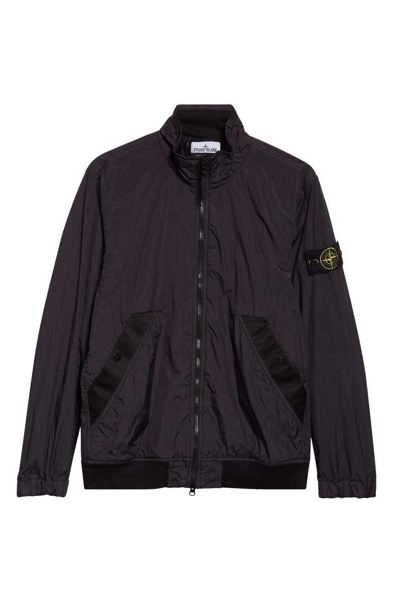 Stone Island Coated Crinkled Water Repellent Jacket, Main, color, V0029 Black