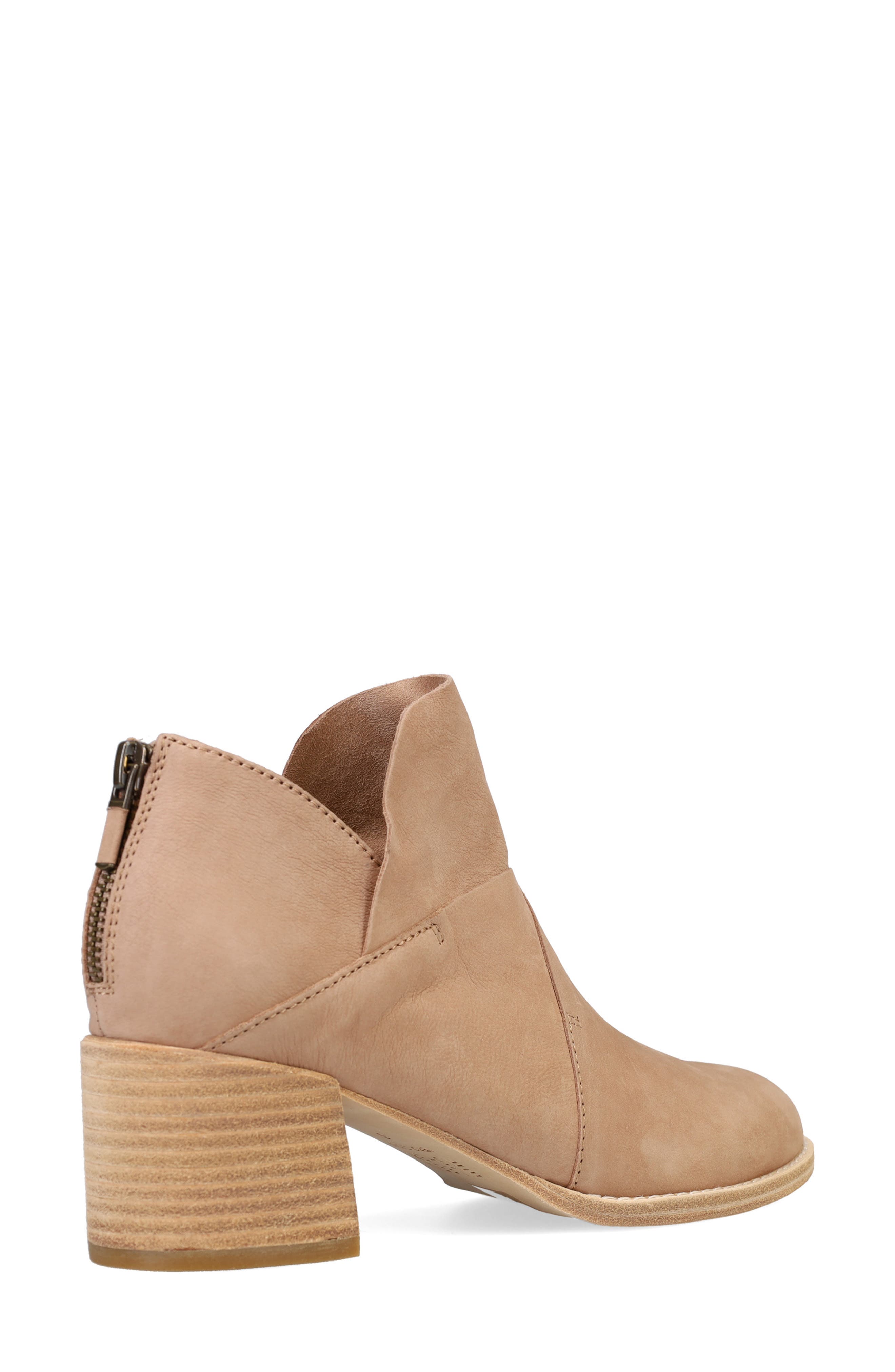 Eileen Fisher Bento Block Heel Bootie, Alternate, color, Barley