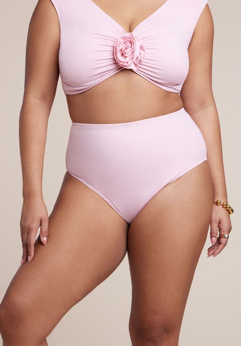 High Waisted Bikini Bottom (Plus)