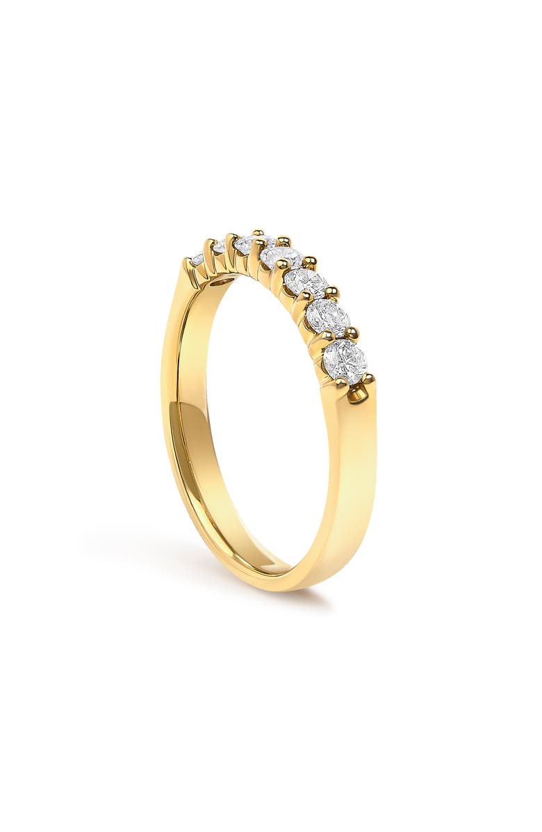 Haus of Brilliance 14K Gold 1/2 Ctw Diamond 7 Stone Band Ring, Alternate, color, Yellow Gold