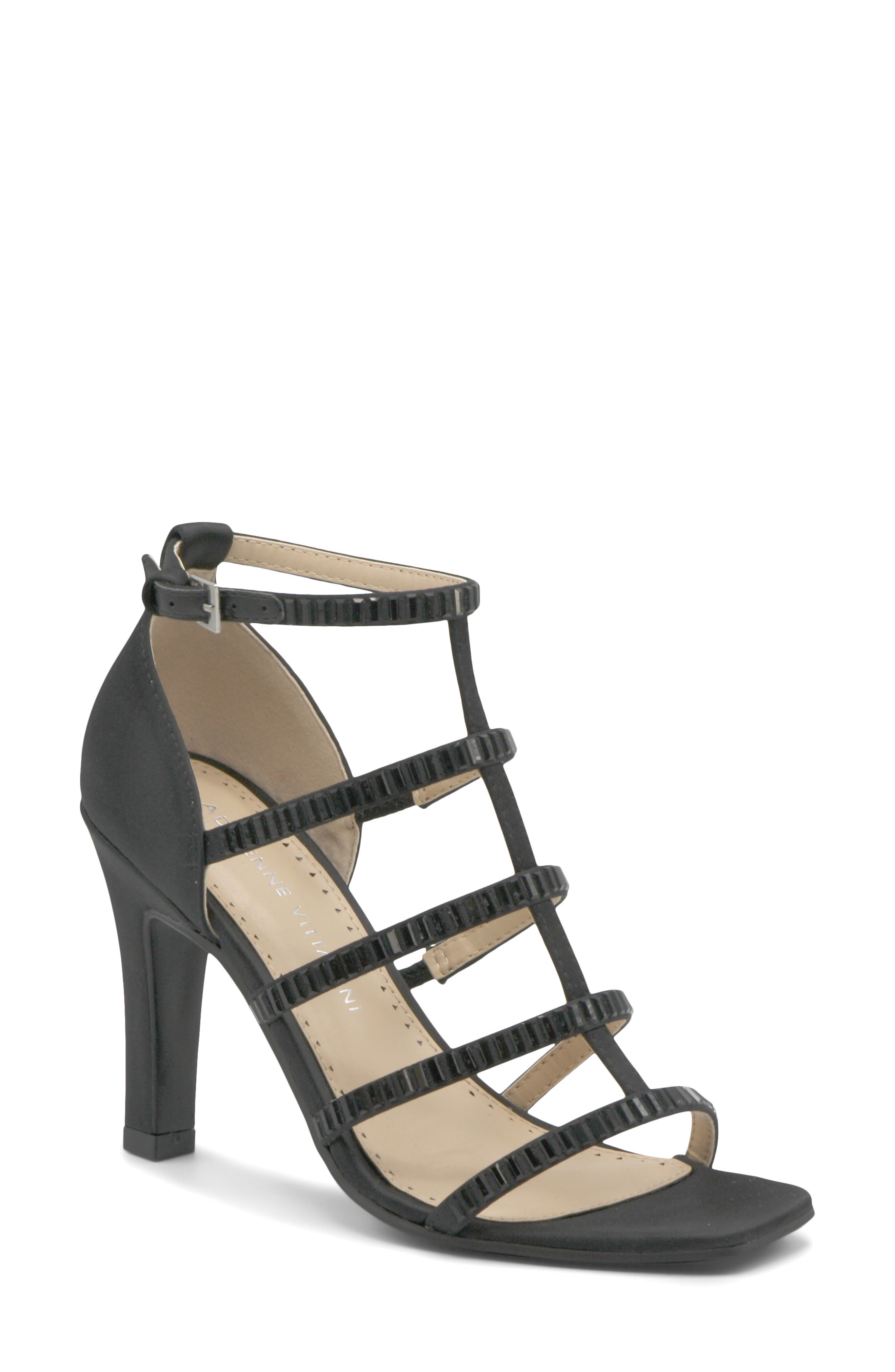 Adrienne Vittadini Goldie Strappy Cage Sandal, Main, color, 