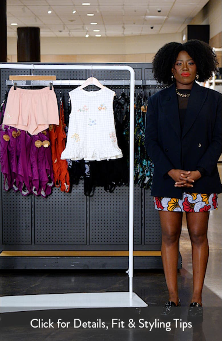 Kids' Sleeveless Peplum Top & Shorts Set, sales video thumbnail