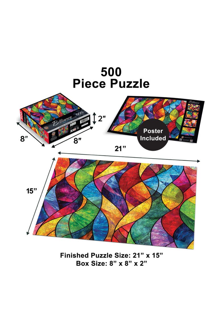 Twist of Light 500 Piece Jigsaw Puzzle, Alternate, color, Multicolor