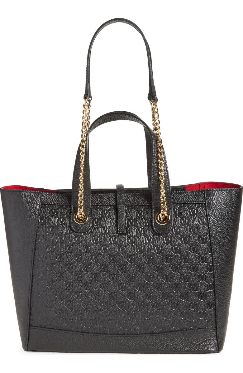 VALENTINO BY MARIO VALENTINO Sophie Medallion Leather Tote, Alternate, color,