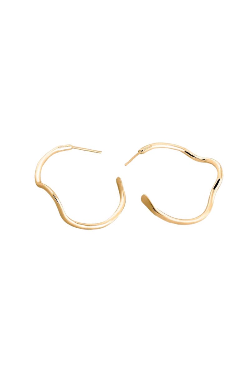 PIERETTI Noele large hoops, Main, color, Gold Plate