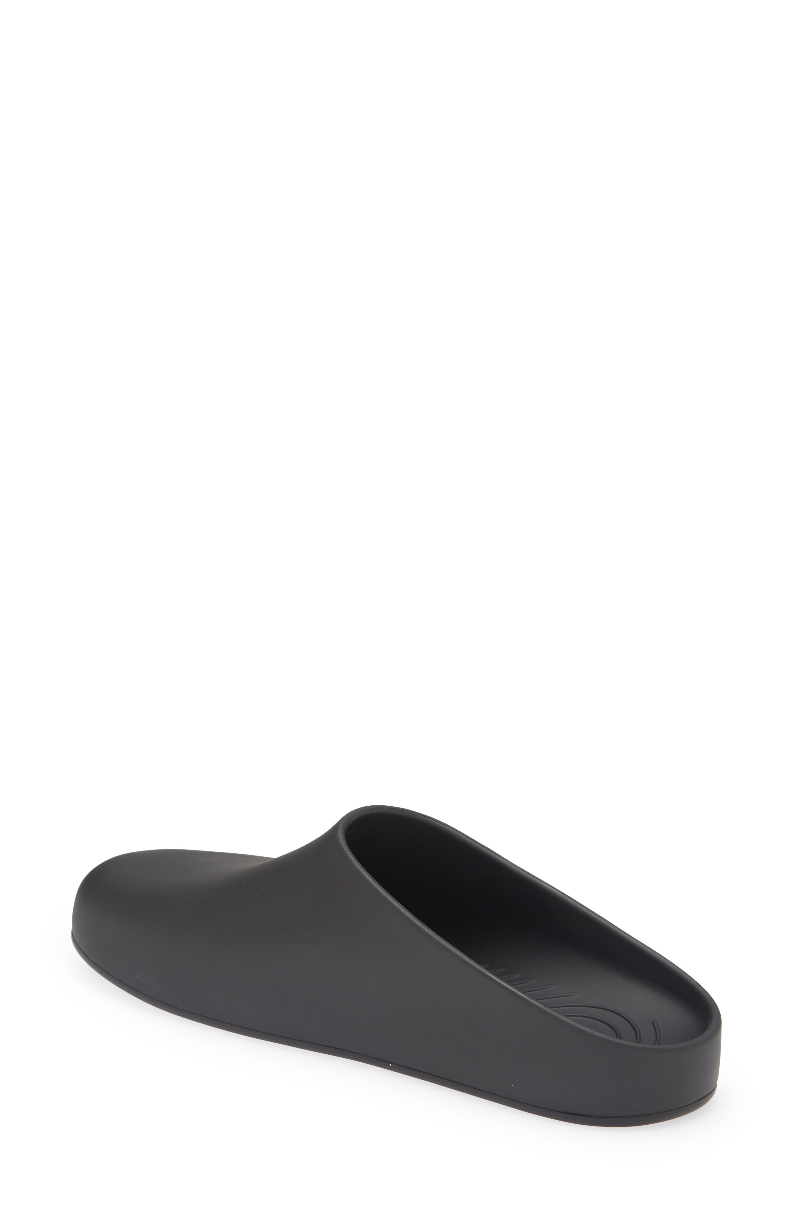 Balenciaga Logo Pool Closed Clog, Alternate, color, 