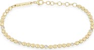 Zoë Chicco 14K Gold Diamond Bezel Disc Link Tennis Bracelet
