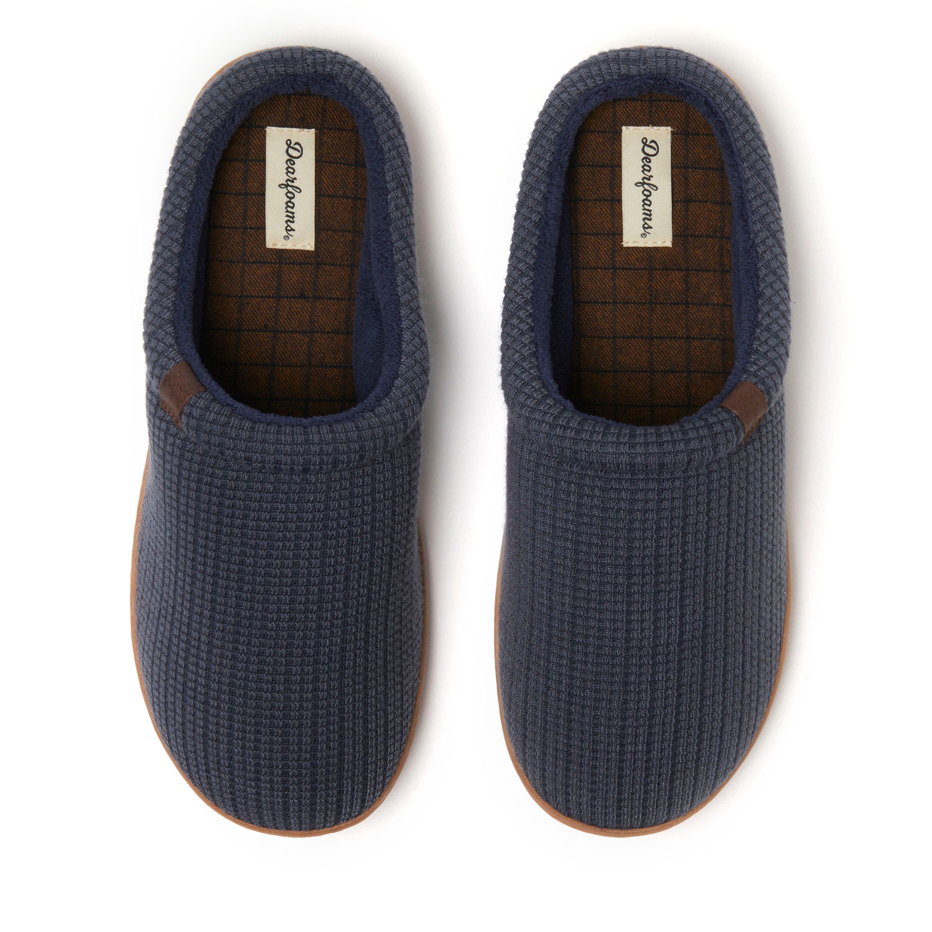 DEARFOAMS Case Casual Clog Slipper, Alternate, color, Navy
