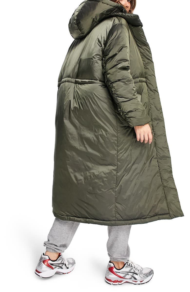 ASOS DESIGN Hooded Longline Parka, Alternate, color, 