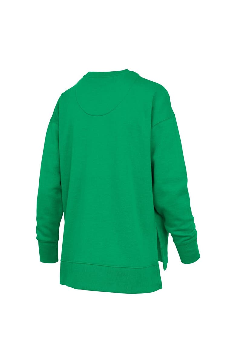 PRESSBOX Women's Pressbox Green Oregon Ducks Bonanza Chenille Harper Script Sweatshirt, Alternate, color, Green