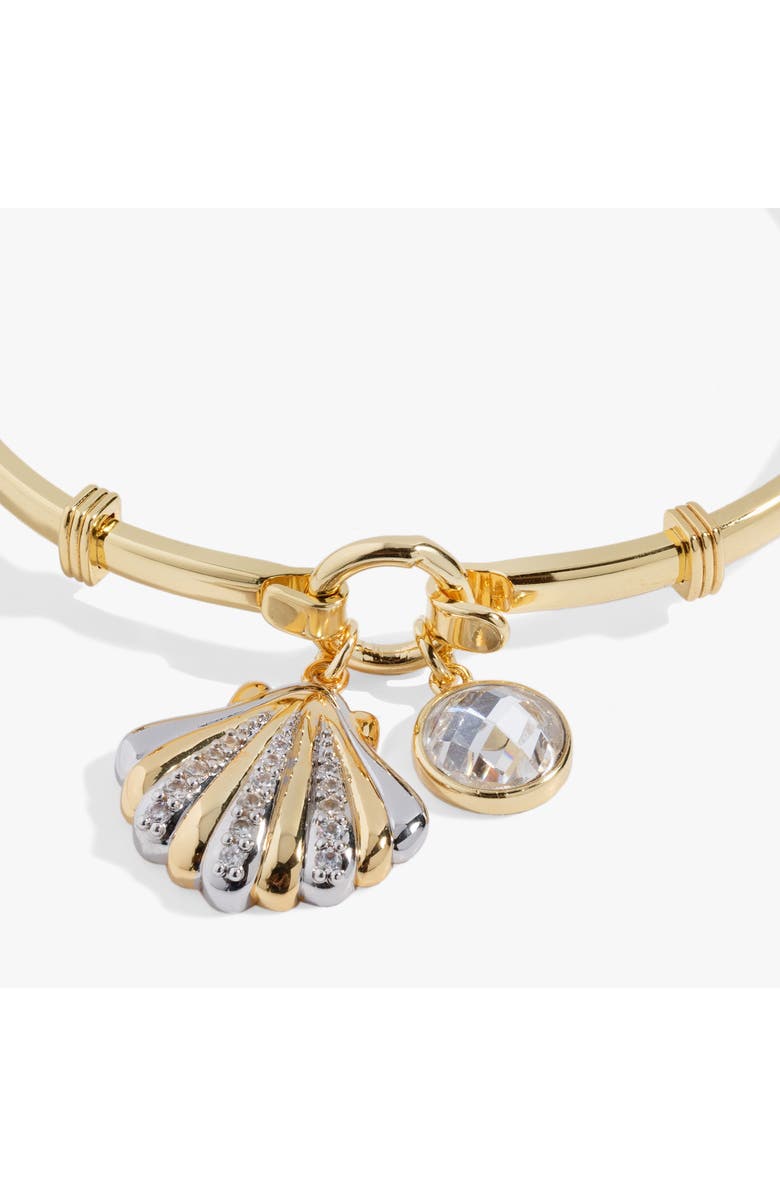 Alex and Ani Seashell Tension Bangle, Alternate, color, Gold