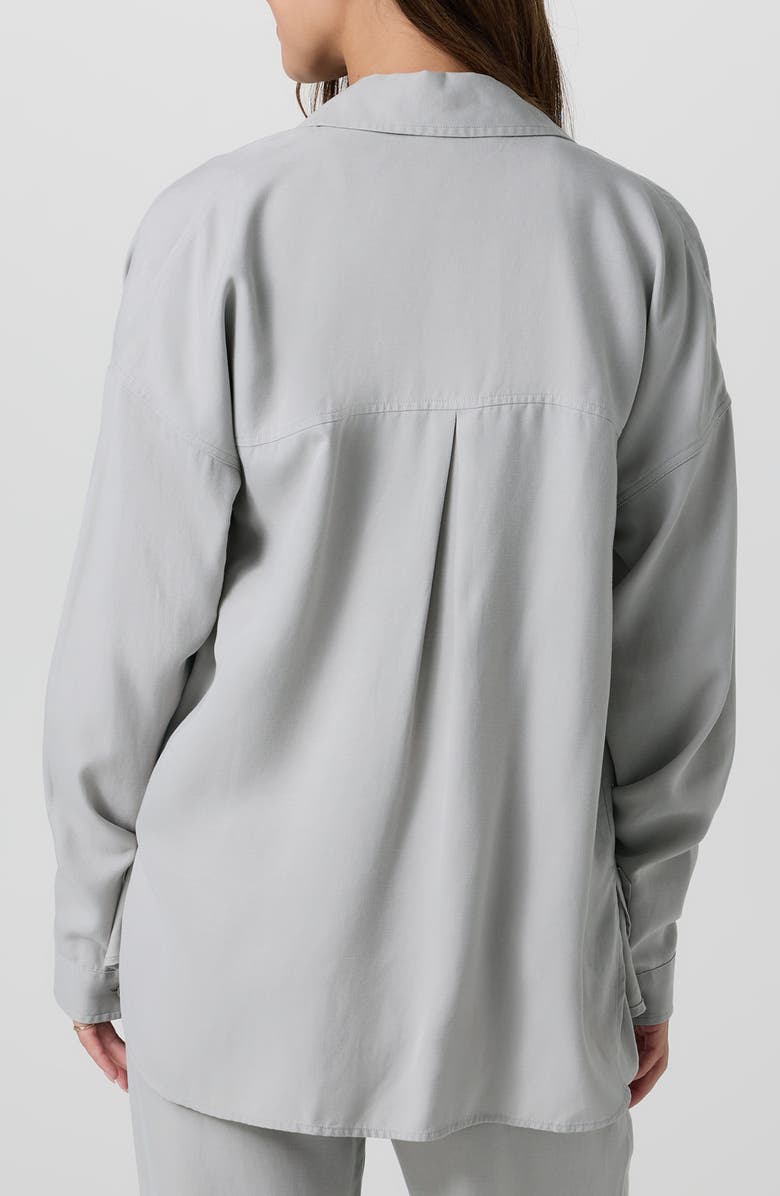 Vuori Trestles Twill Button-Up Shirt, Alternate, color, Talc