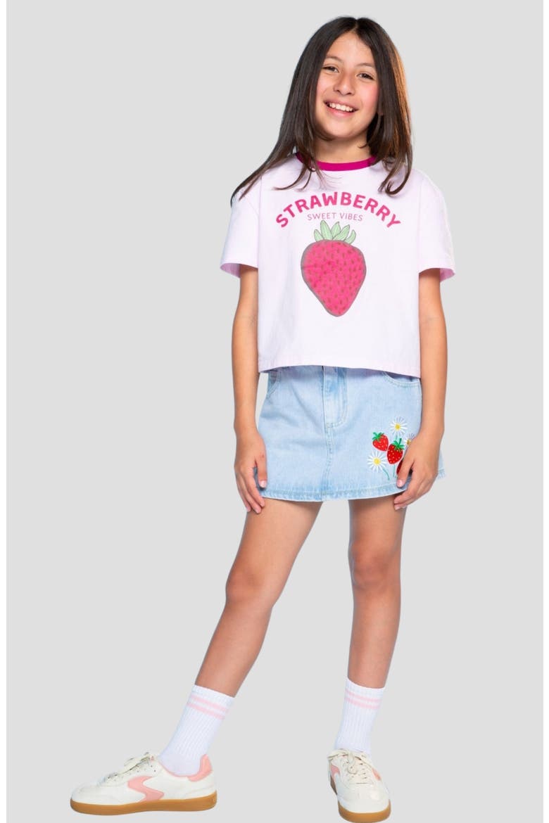 Kids' Washed Drop Shoulder T-Shirt, Alternate, color, PINK STRAWBERRY