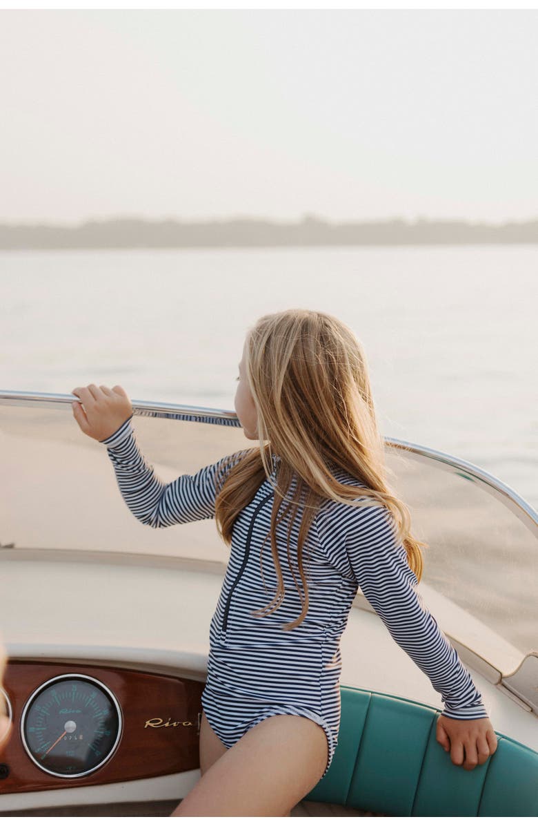 Lake Label Long Sleeve One Piece Swimsuit, Alternate, color, 