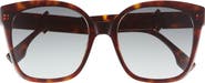 Fendi FF Diamonds 55mm Gradient Square Sunglasses