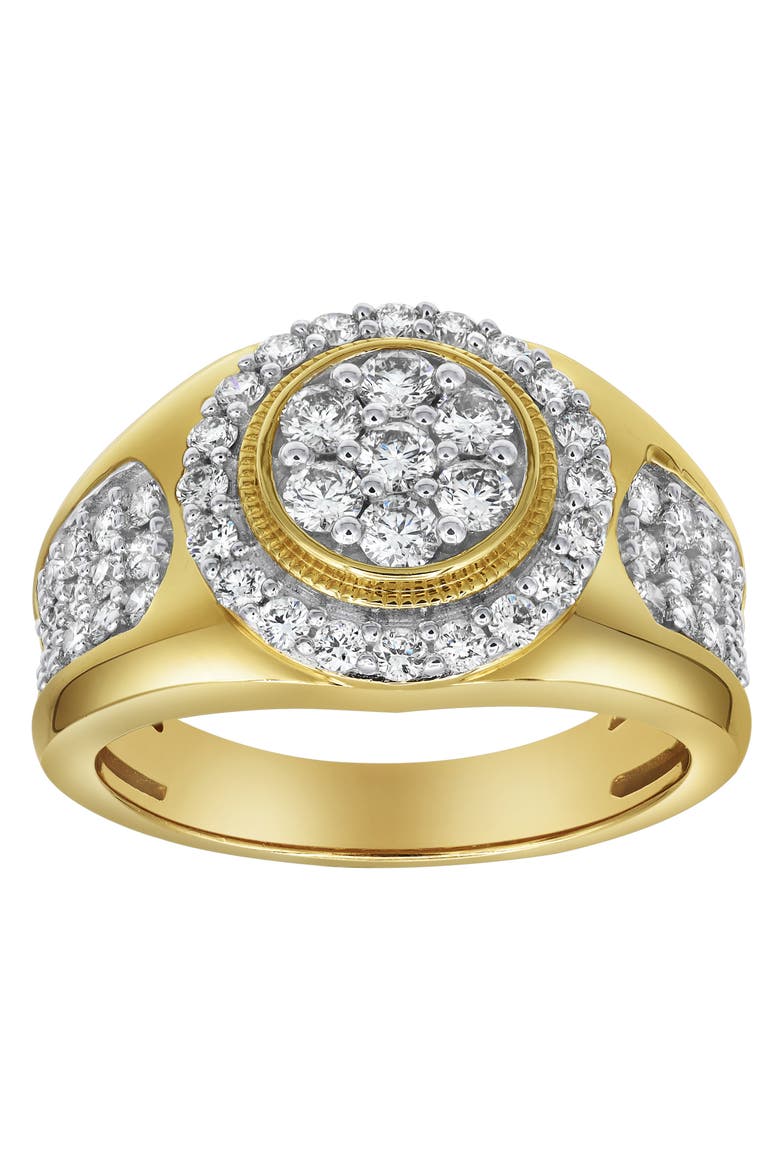 Heavyweight Diamond 14K Yellow Gold Diamond Men Statement Ring - 1.51ct., Main, color, 14K Yellow Gold