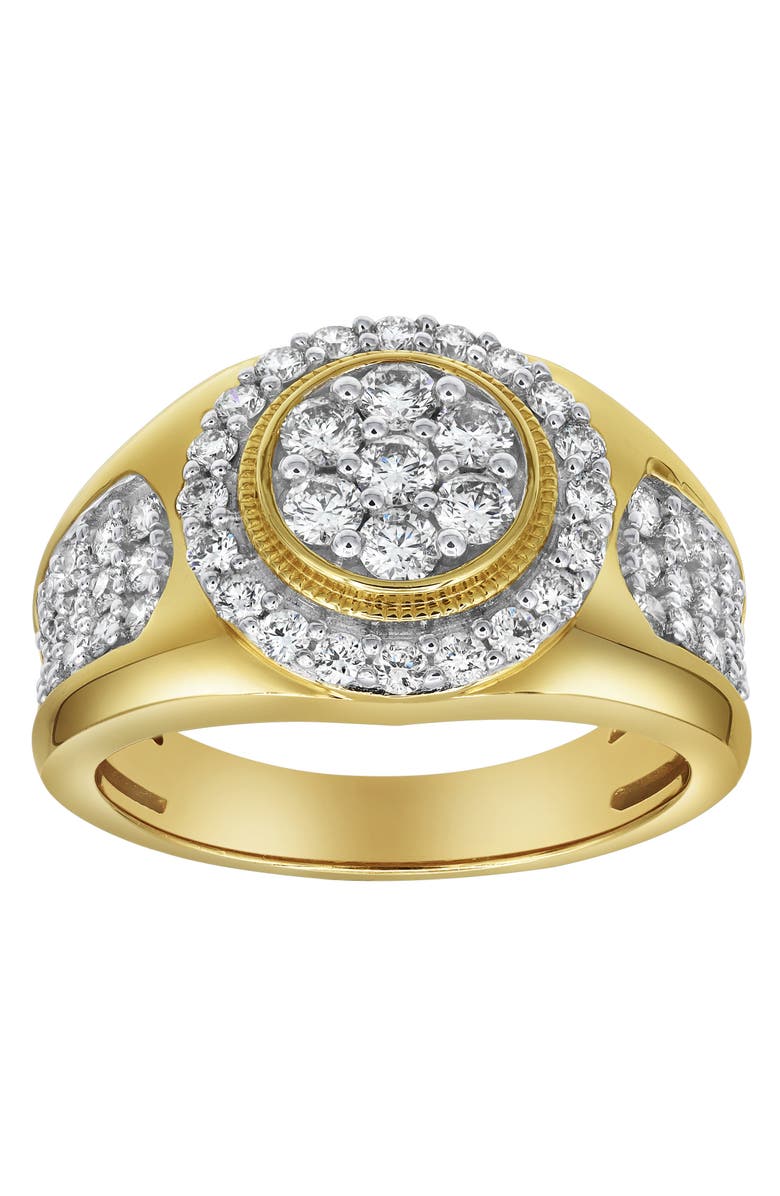 LuvMyJewelry Heavyweight Diamond 14K Yellow Gold Diamond Men Statement Ring - 1.51ct., Main, color, 14K Yellow Gold