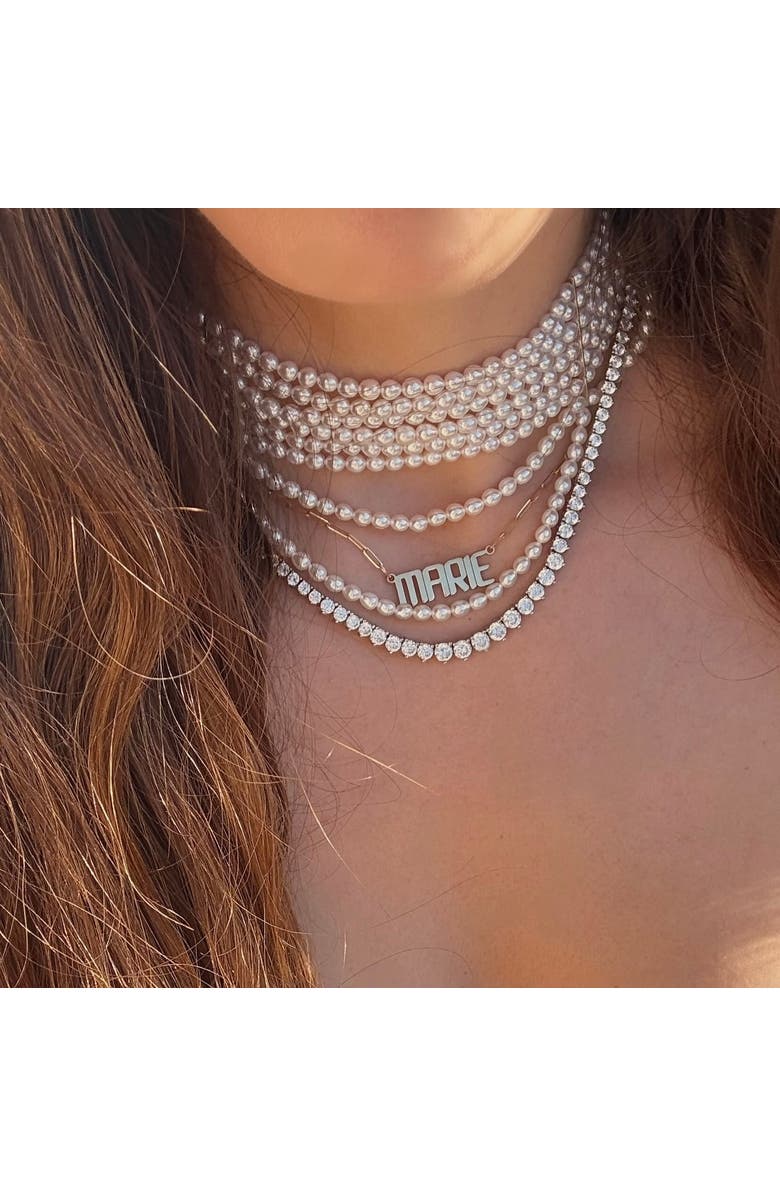 Leni James The Victoria Pearl Choker Necklace, Alternate, color, White