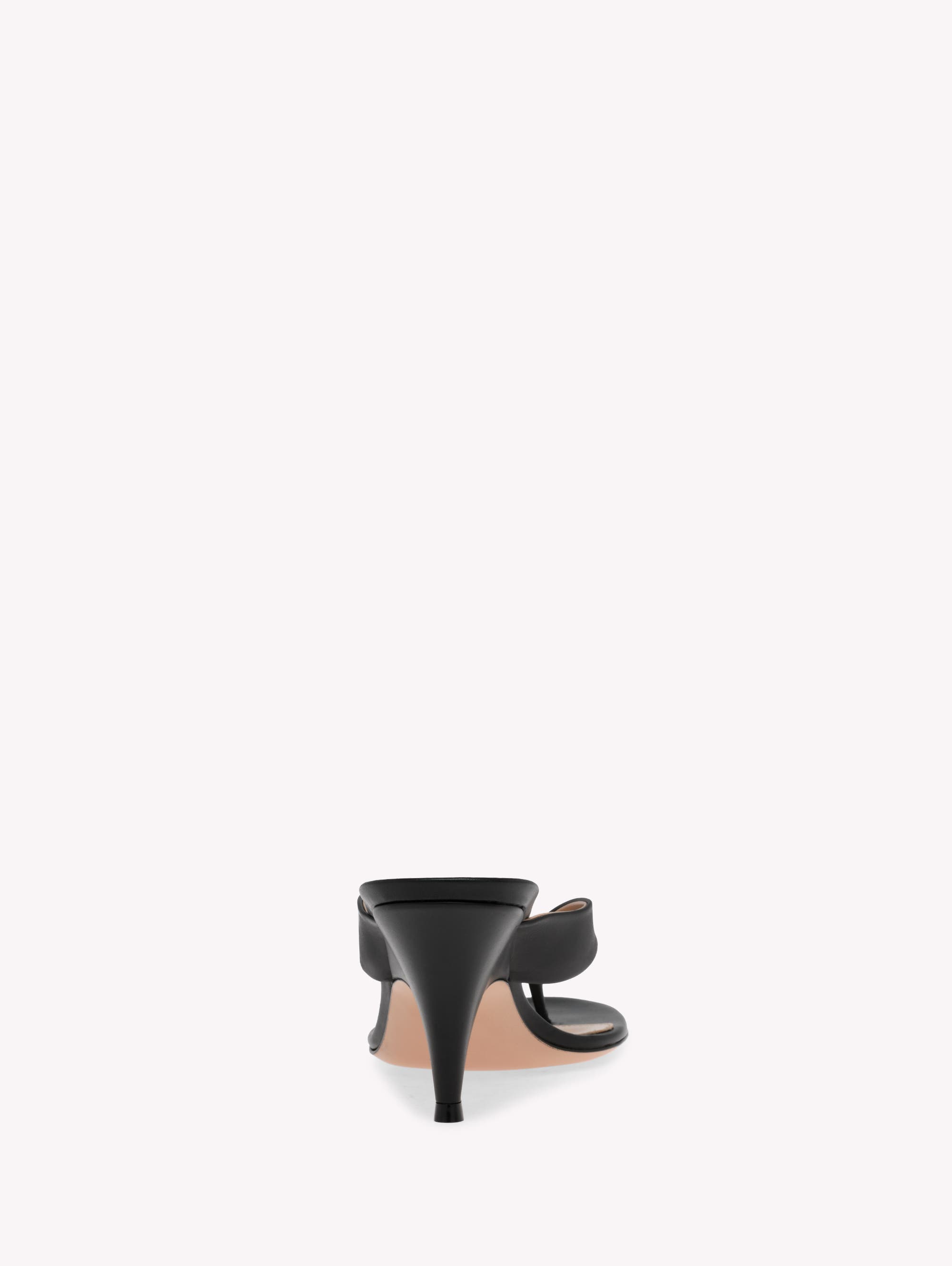 Gianvito Rossi Sofia Thong Mule, Alternate, color, Black Calf Leather