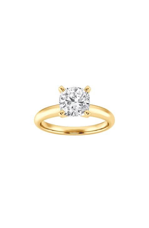 Cushion Cut Lab Created Diamond Engagement Ring - 1.00 ctw