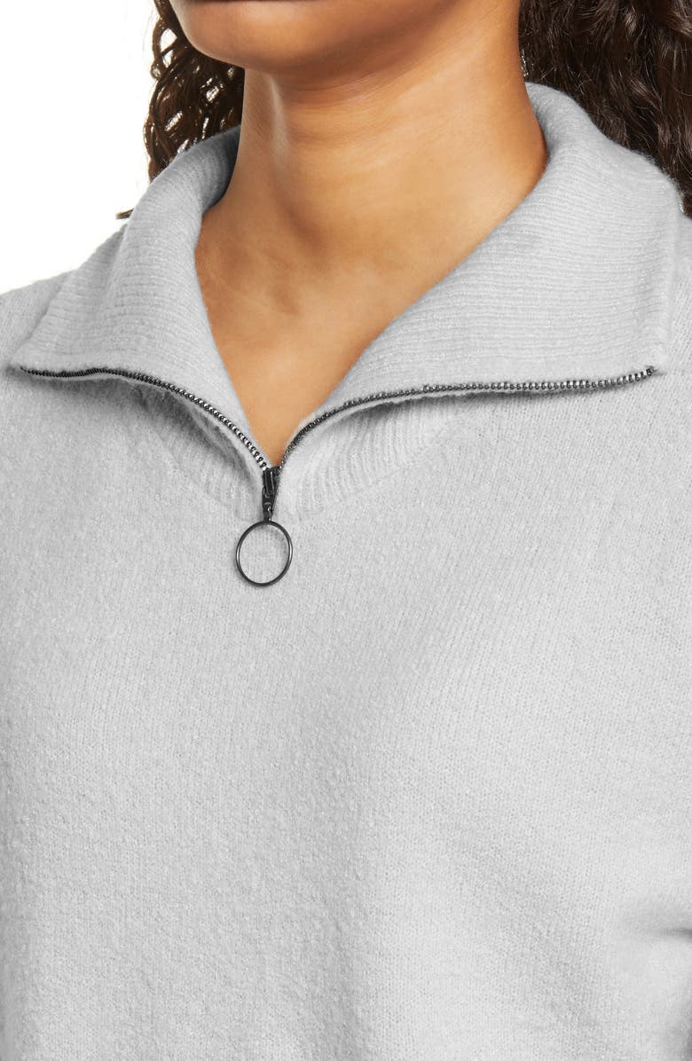 BP. Zip Mock Neck Sweater, Alternate, color, 