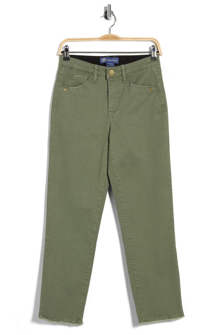 'Ab'Solution High Waist Slim Straight Leg Jeans, Alternate, color, LILY PAD