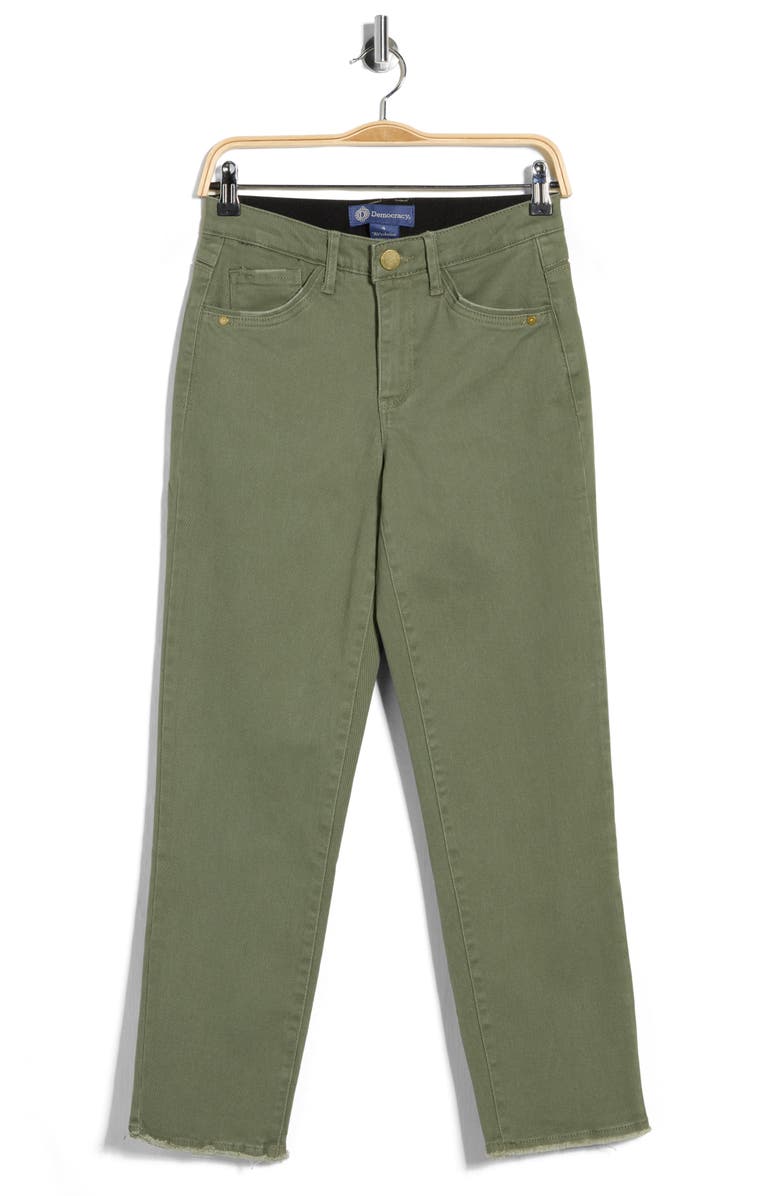 Democracy 'Ab'Solution High Waist Slim Straight Leg Jeans, Main, color, Lily Pad