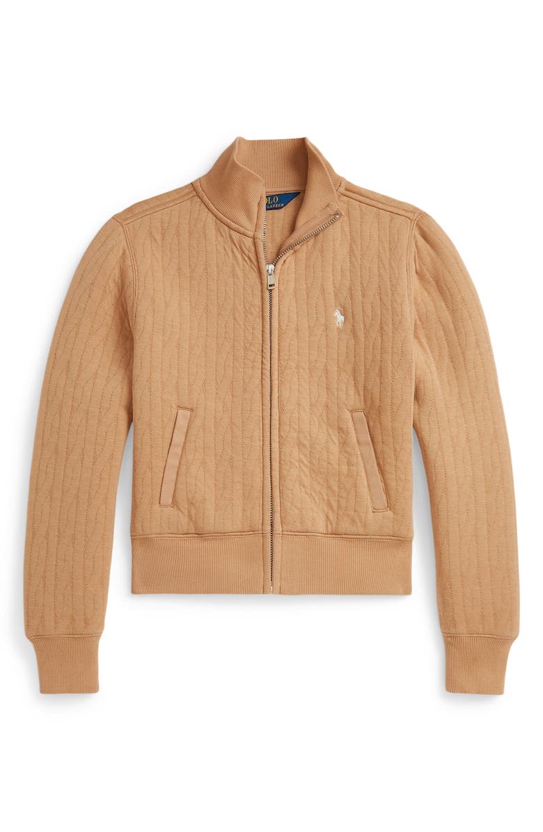 Polo Ralph Lauren Kids' Quilted Zip-Up Jacket, Main, color, Vintage Khaki