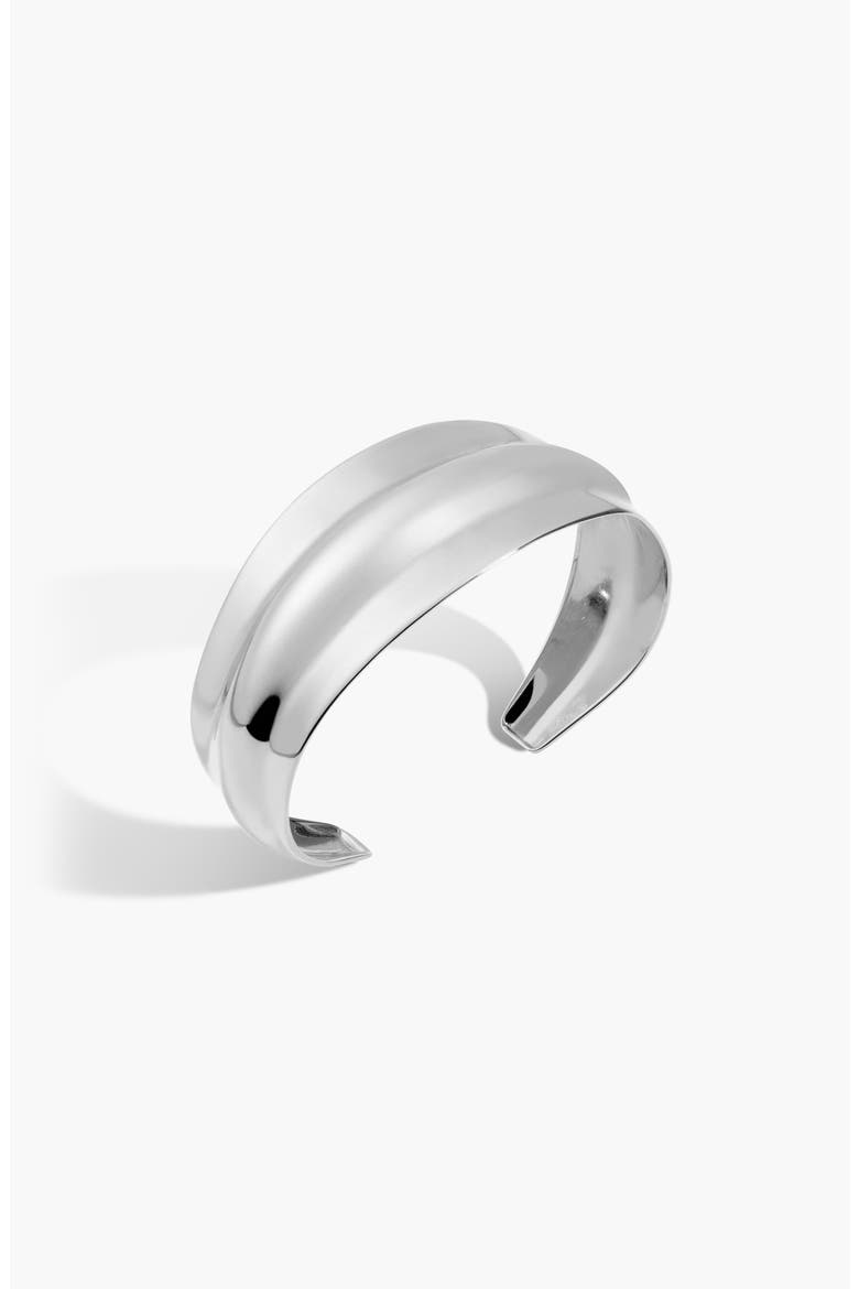 Tidal Cuff Bracelet, Alternate, color, Stainless Steel