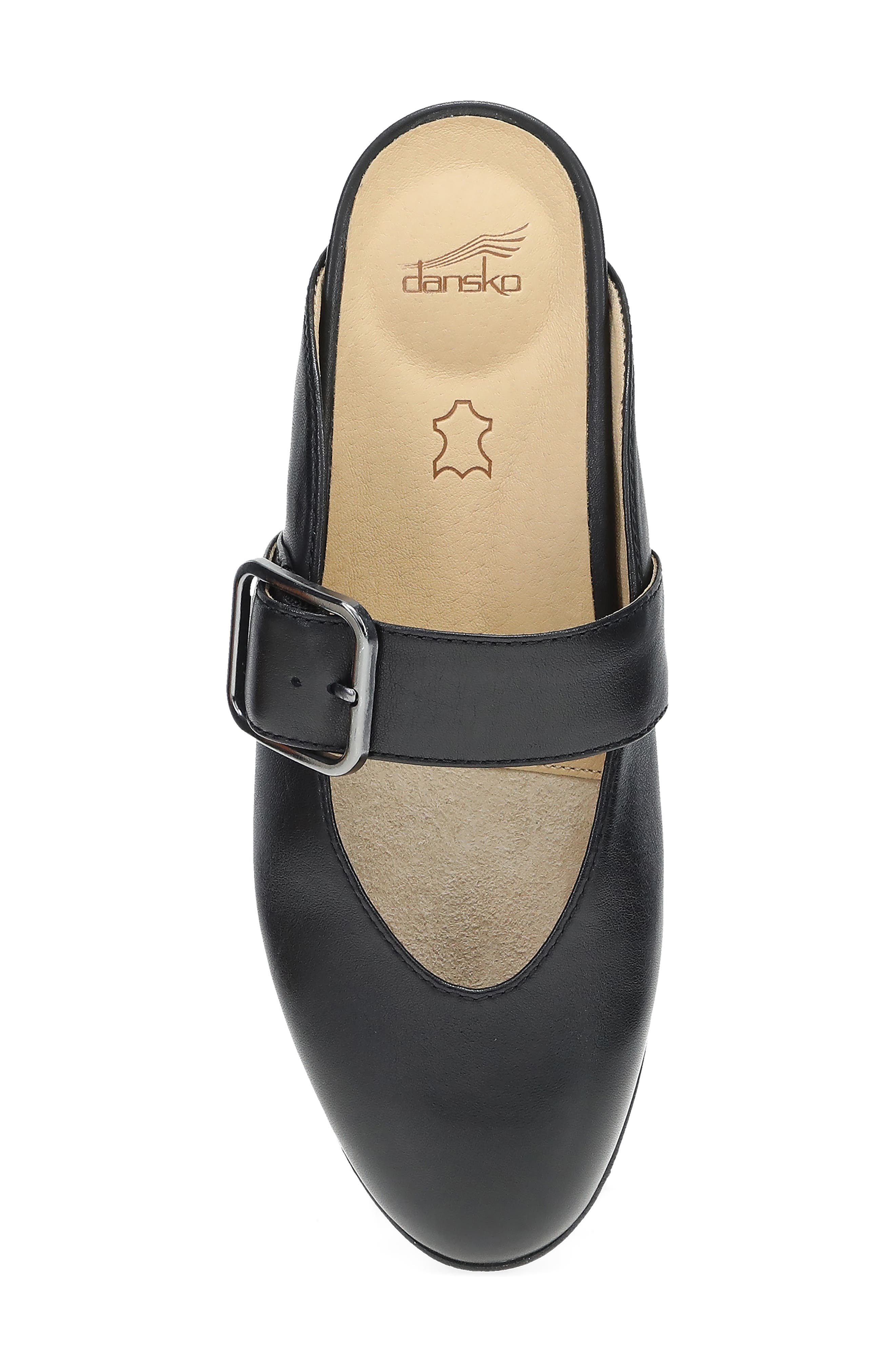 Dansko Lotus Mary Jane Mule, Alternate, color, Black Nappa