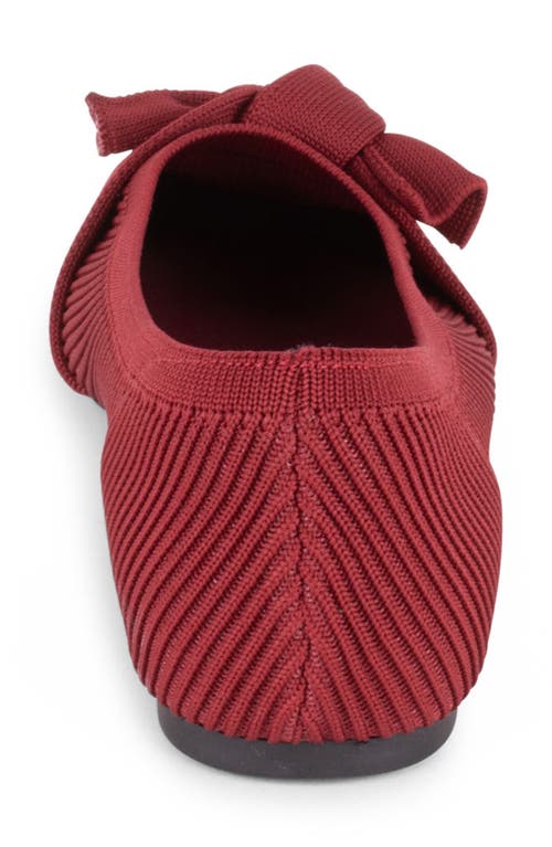 Tahari Montserrat Pointed Toe Flat In Red