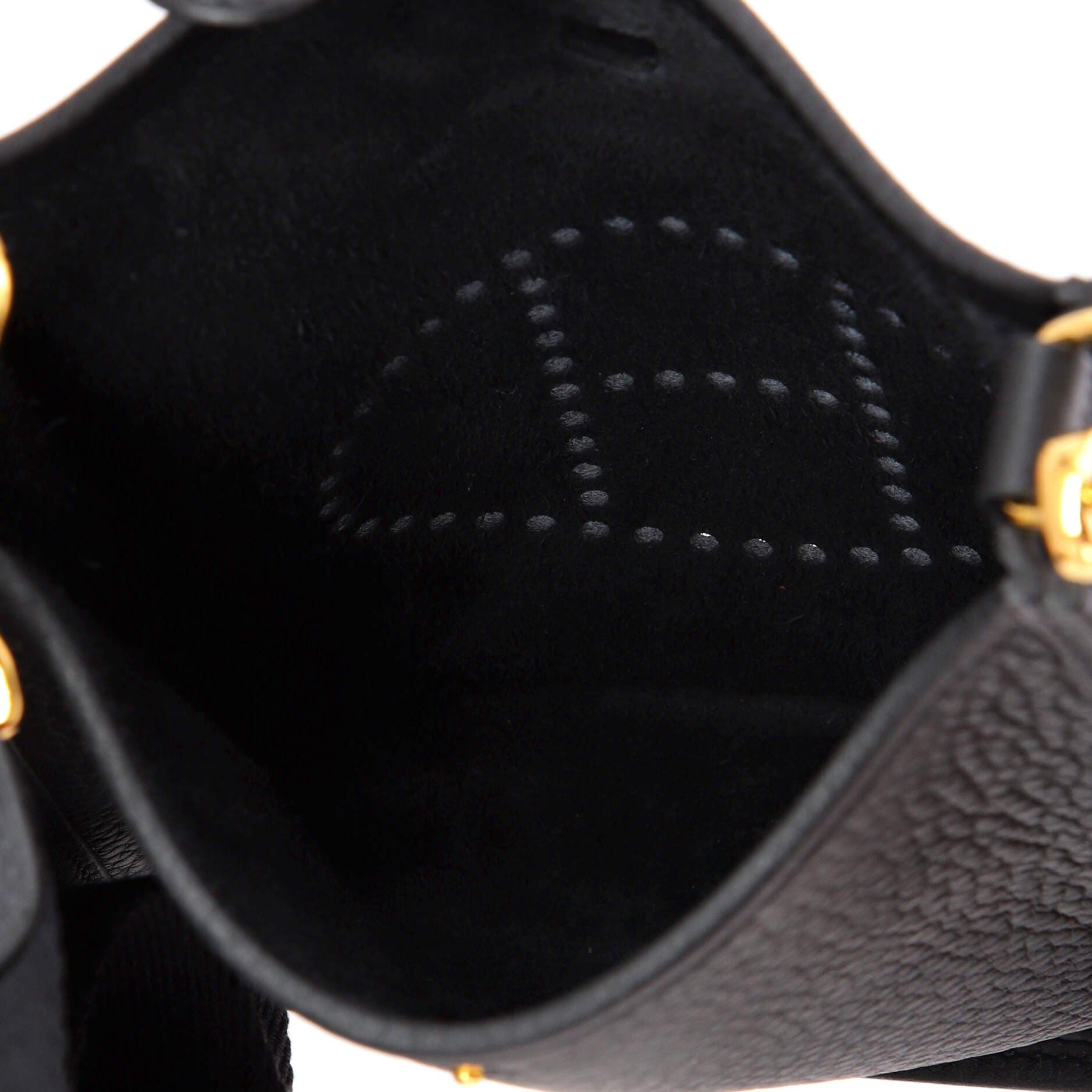 Pre-Owned Hermes Evelyne Bag Gen III Clemence TPM, Alternate, color, Noir