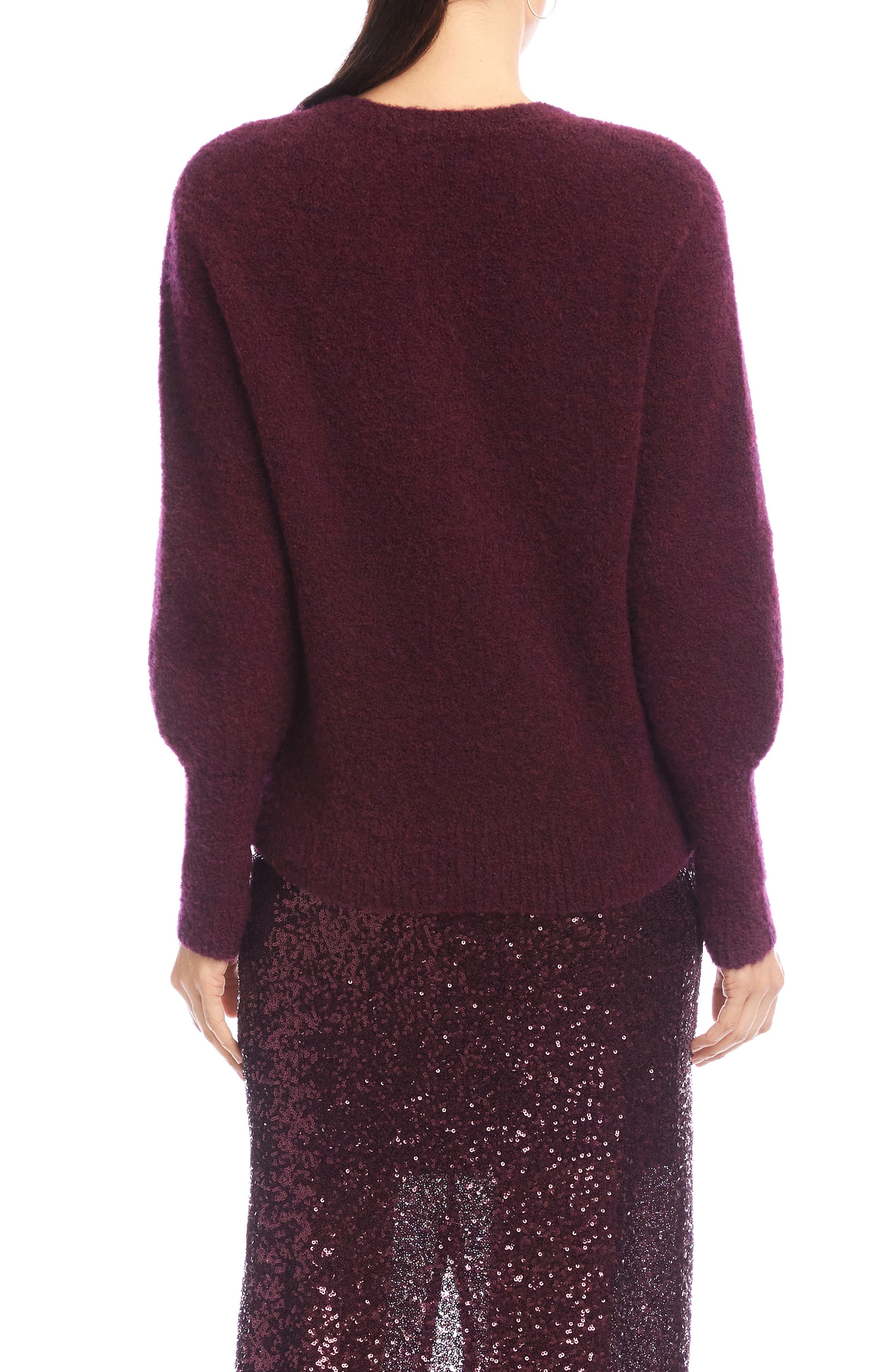 Blouson Sleeve Boucle Sweater - image 4