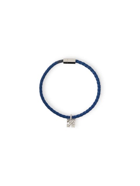 Men's Arrow Blue Leather Bracelet
