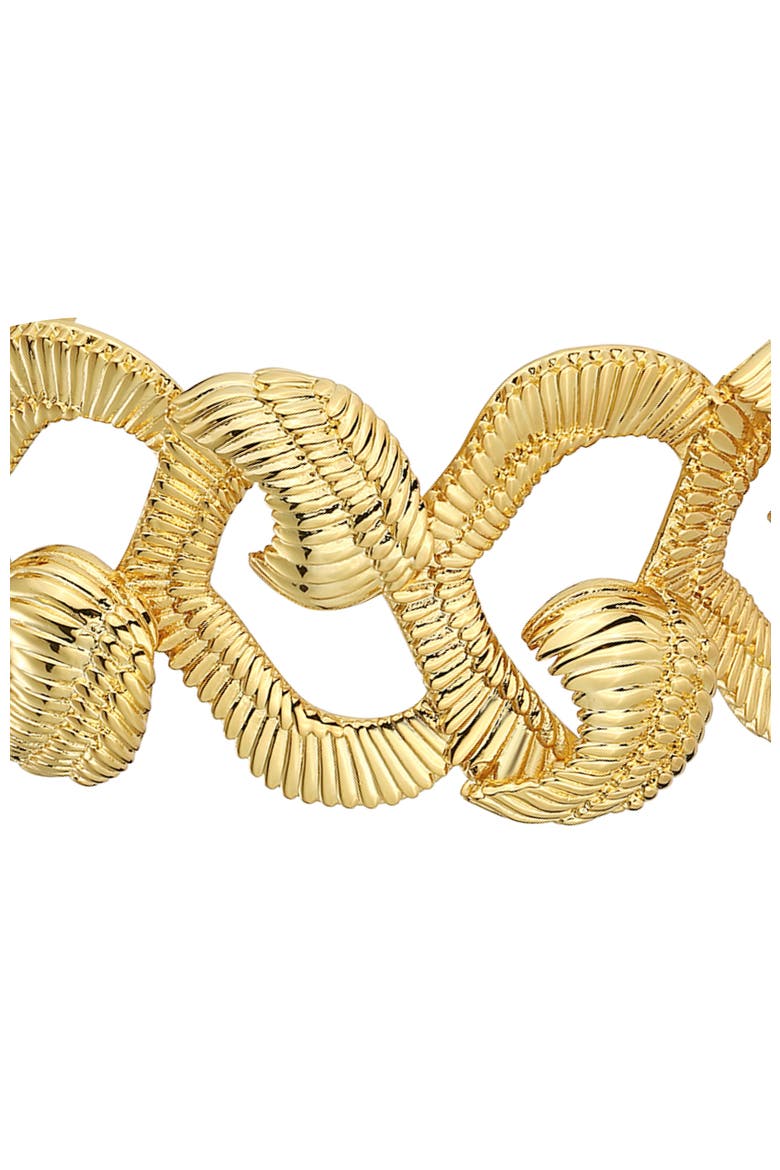 Hawk Wing Bangle, Alternate, color, Gold