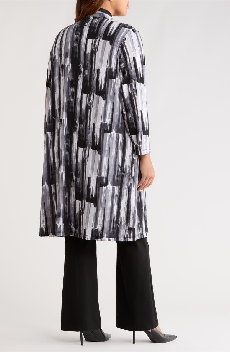 Vikki Vi Brushstroke Print Duster, Alternate, color, Brushstroke